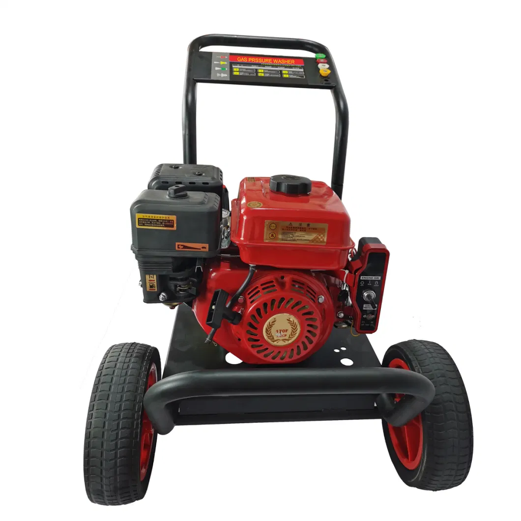 Red Gas Powered High Pressure Washer