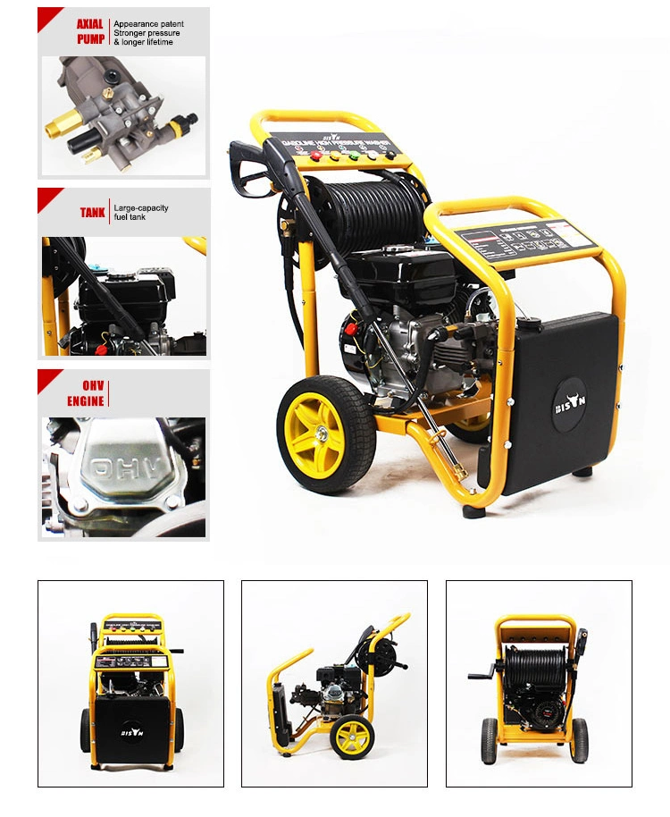 3000 Psi Petrol Gas Power Mobile High Pressure Water Jet Power Cleaner Garden Pressure Washer